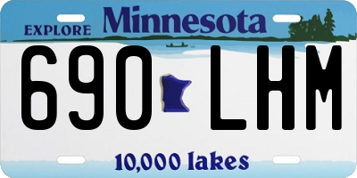 MN license plate 690LHM