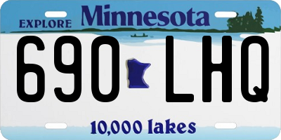 MN license plate 690LHQ
