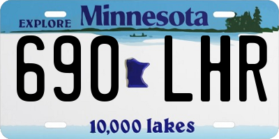 MN license plate 690LHR