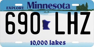 MN license plate 690LHZ