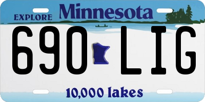 MN license plate 690LIG
