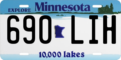 MN license plate 690LIH