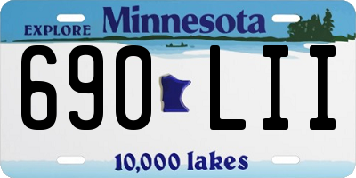 MN license plate 690LII