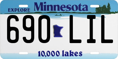 MN license plate 690LIL