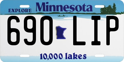 MN license plate 690LIP