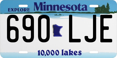 MN license plate 690LJE
