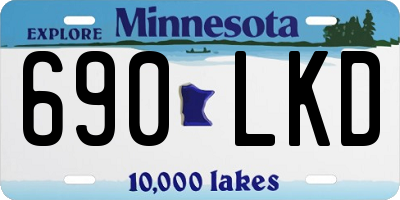 MN license plate 690LKD