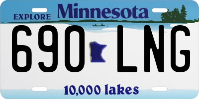 MN license plate 690LNG