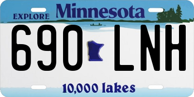 MN license plate 690LNH