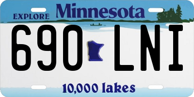 MN license plate 690LNI