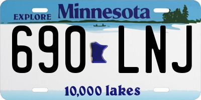 MN license plate 690LNJ