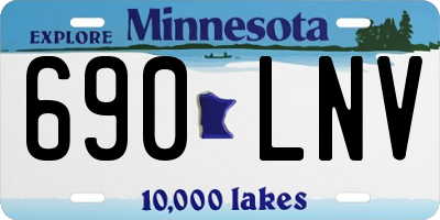 MN license plate 690LNV