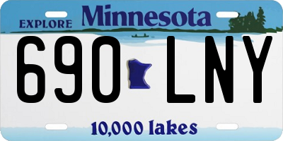 MN license plate 690LNY