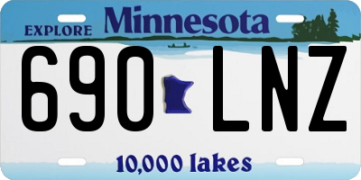 MN license plate 690LNZ