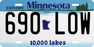 MN license plate 690LOW