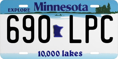 MN license plate 690LPC