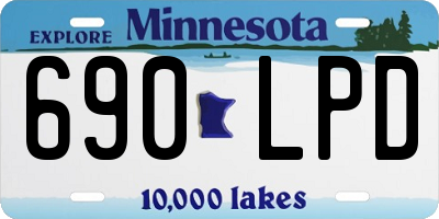 MN license plate 690LPD