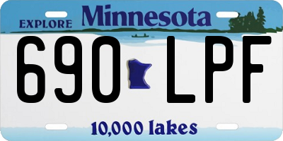 MN license plate 690LPF