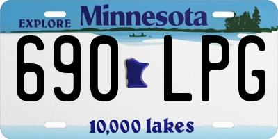 MN license plate 690LPG