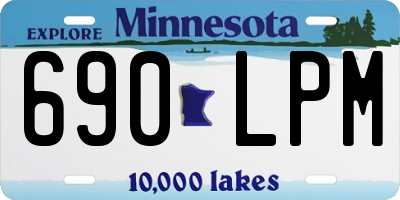 MN license plate 690LPM