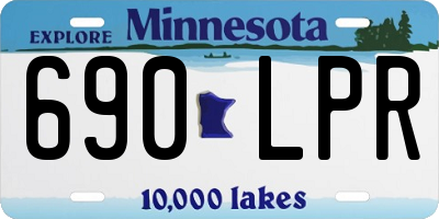 MN license plate 690LPR