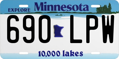 MN license plate 690LPW
