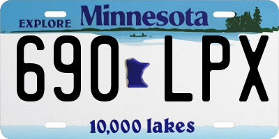 MN license plate 690LPX