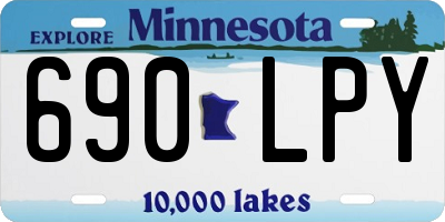 MN license plate 690LPY