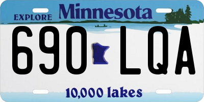 MN license plate 690LQA