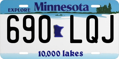 MN license plate 690LQJ