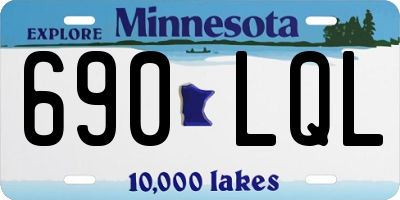 MN license plate 690LQL