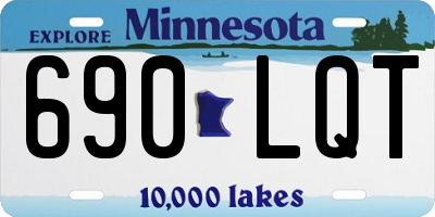 MN license plate 690LQT