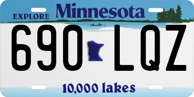 MN license plate 690LQZ