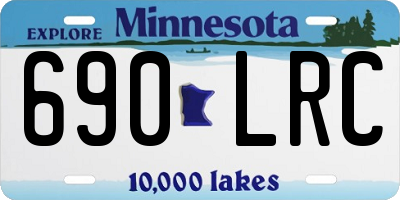 MN license plate 690LRC