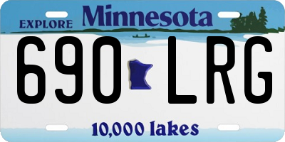 MN license plate 690LRG