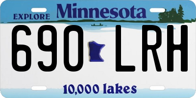 MN license plate 690LRH