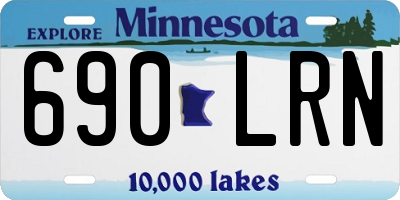 MN license plate 690LRN