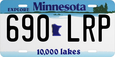 MN license plate 690LRP