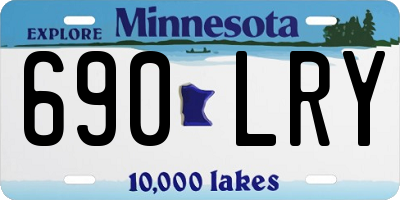 MN license plate 690LRY