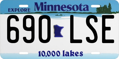 MN license plate 690LSE
