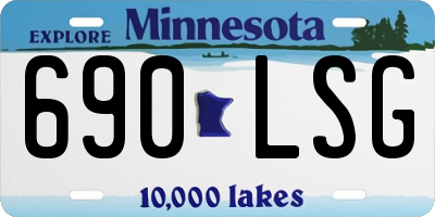 MN license plate 690LSG