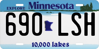 MN license plate 690LSH