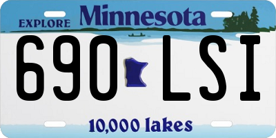 MN license plate 690LSI