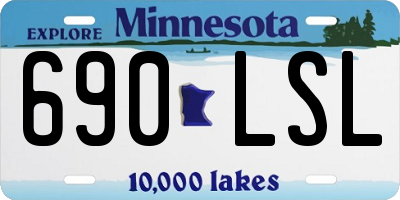 MN license plate 690LSL