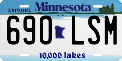MN license plate 690LSM