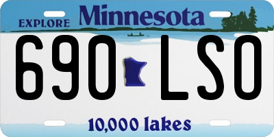MN license plate 690LSO