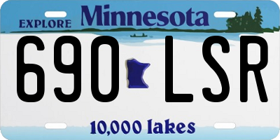 MN license plate 690LSR