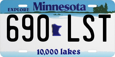 MN license plate 690LST