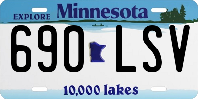MN license plate 690LSV