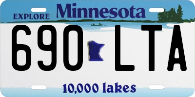 MN license plate 690LTA